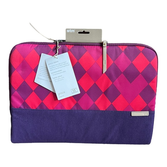 STM Grace, Women's Laptop Sleeve for 15” MacBooks & Ultrabooks - Purple Diamond - Picture 2 of 14